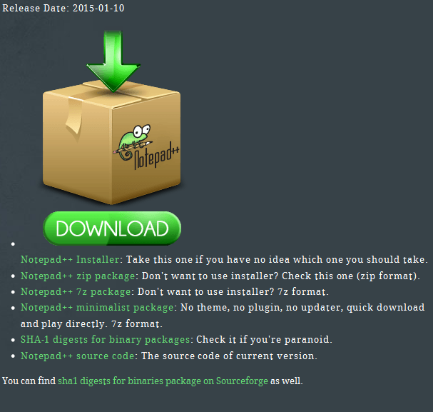 Button zum Download