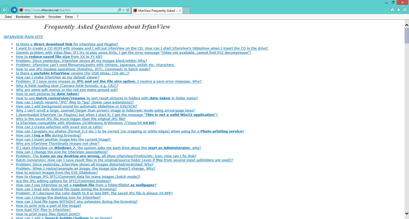 FAQ Seite